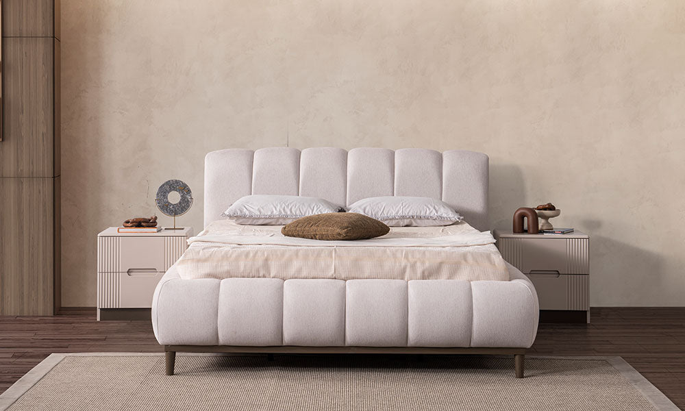 kayra modern kendinden bazali karyola