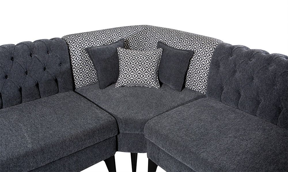 katar gri modern ahsap ayakli kose koltuk194x155