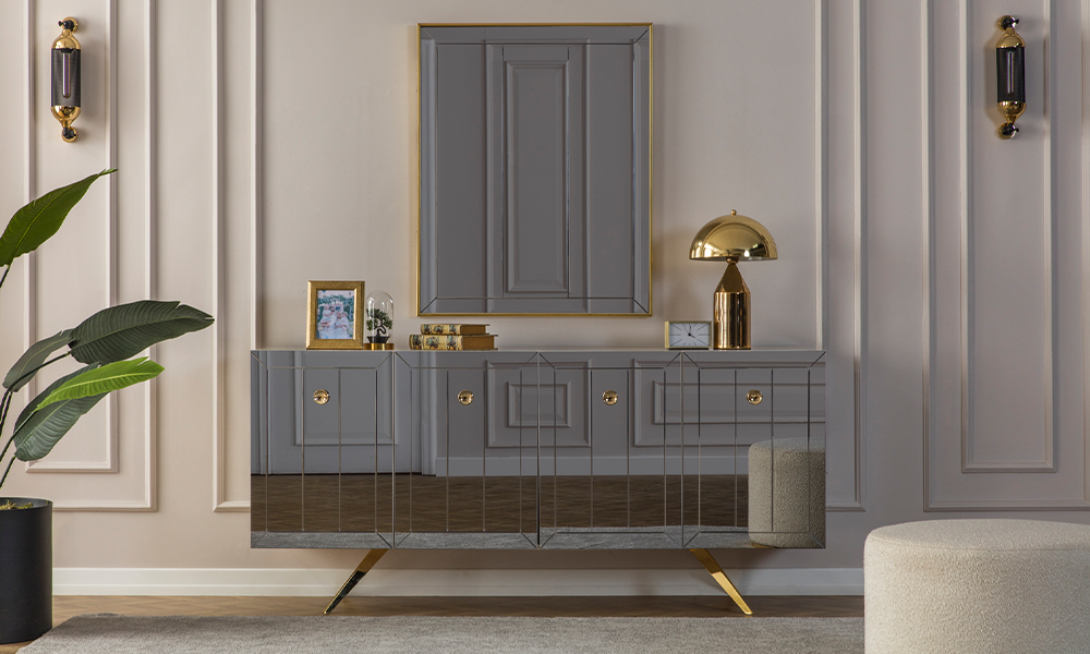 lexus aytasi modern metal ayakli konsol