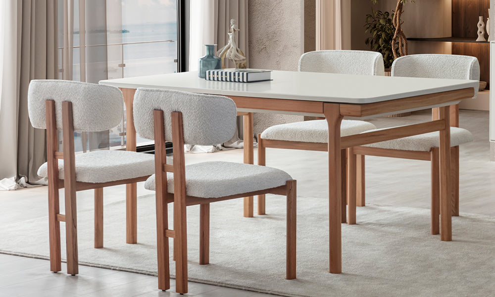 aura modern yemek odasi takimi