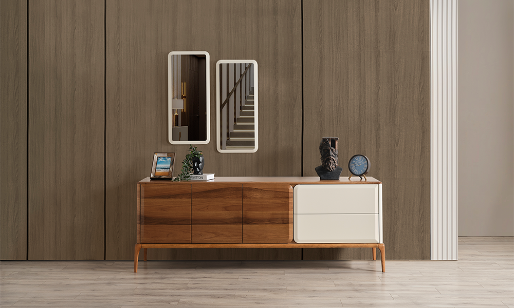 retro modern sabit yemek odasi takimi