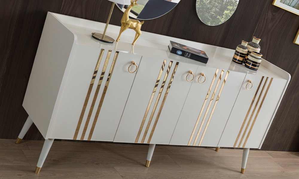 lotus aytasi modern ahsap ayakli konsol