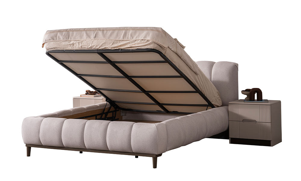 kayra modern kendinden bazali karyola