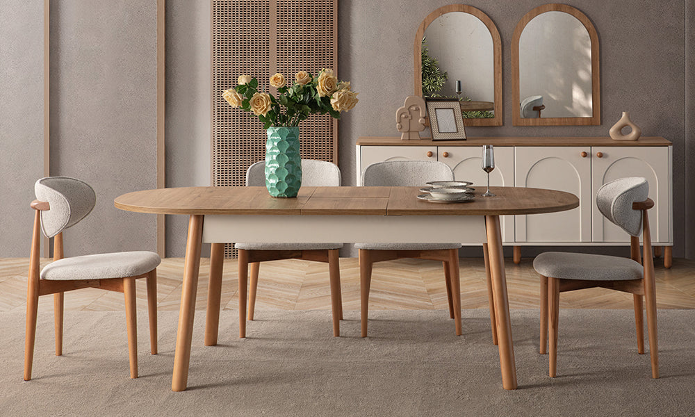 tera bohem yemek odasi takimi