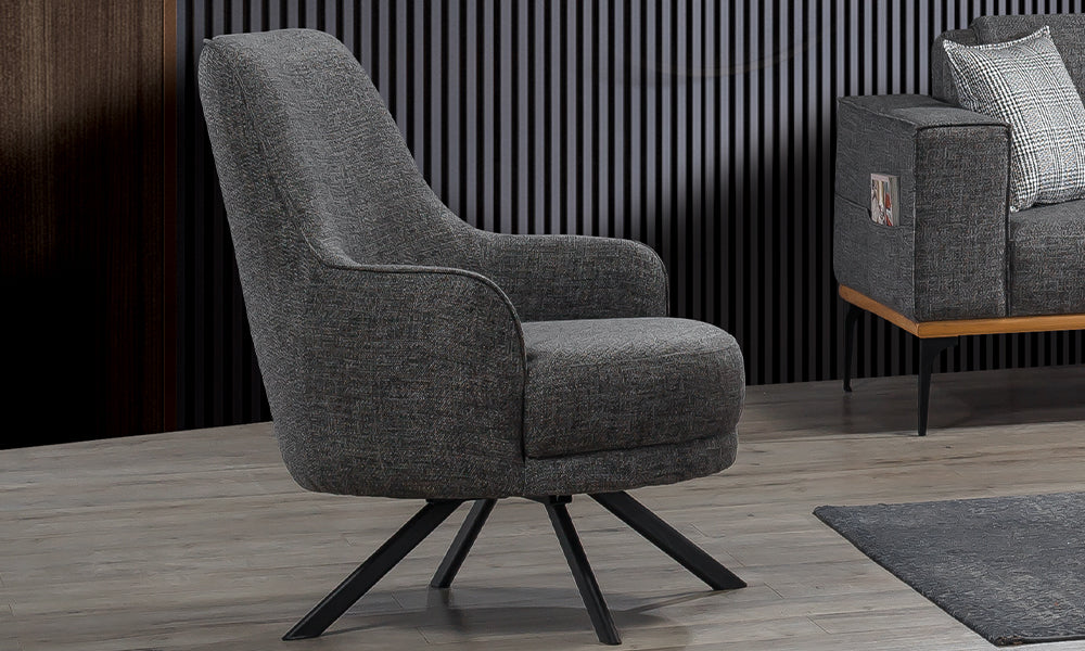 life modern metal ayakli uclu koltuk