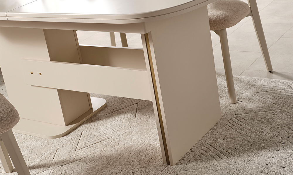 zara gold modern yemek odasi takimi