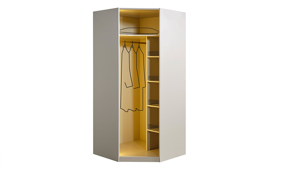 gold line modern giyinme yatak odasi takimi