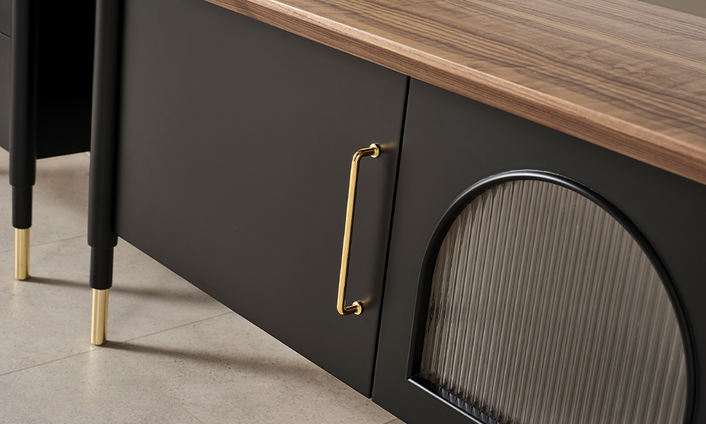 yildiz siyah modern ust bloklu tv unitesi