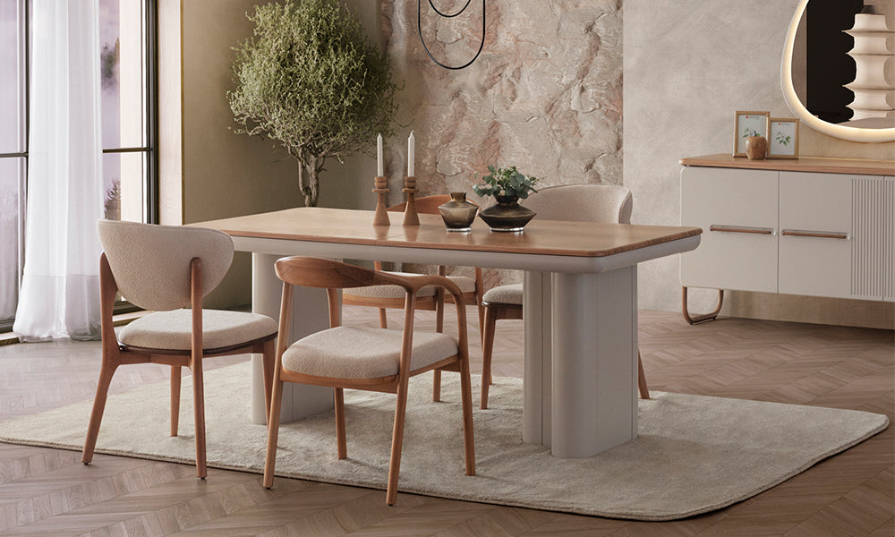 serenity modern yemek odasi takimi