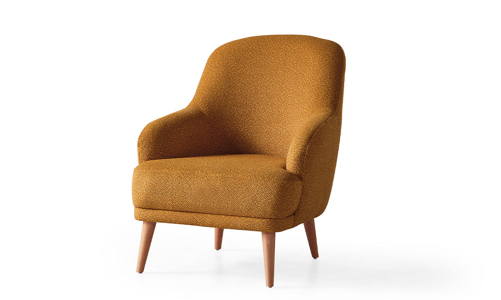 aura modern ahsap ayakli berjer