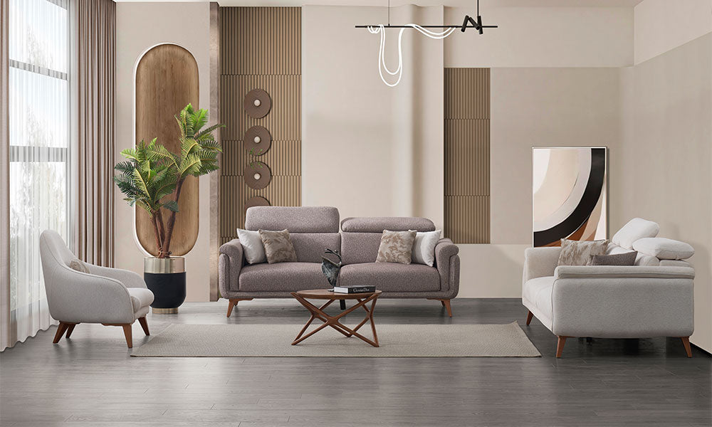 relax modern ahsap ayakli koltuk takimi