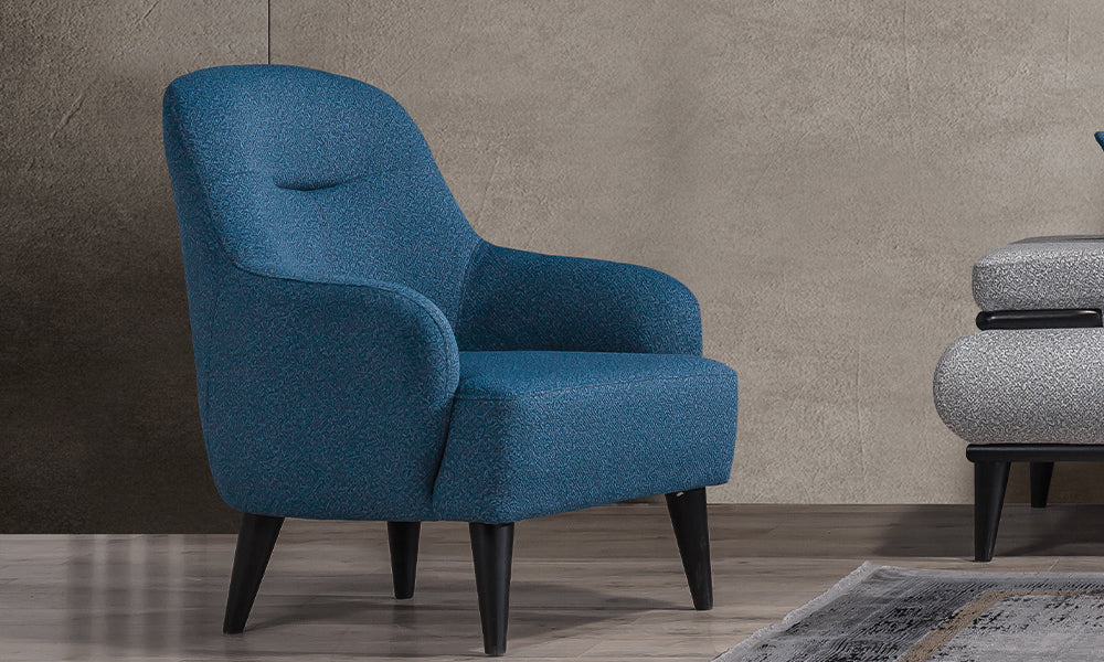 safir modern ahsap ayakli berjer