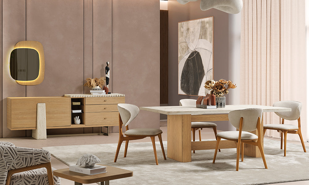 angel modern yemek odasi takimi