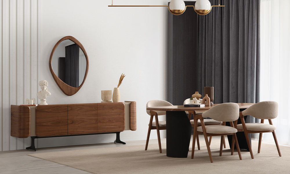 milano modern yemek odasi takimi