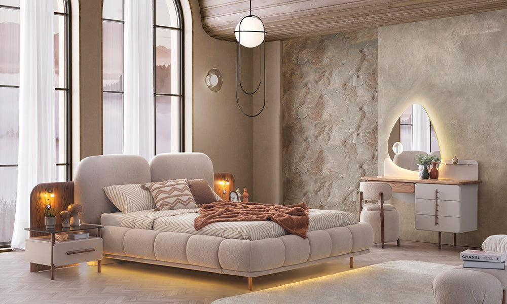 serenity modern yatak odasi takimi