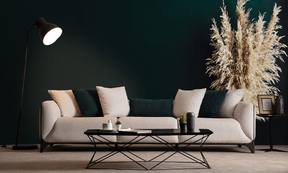 boss modern ahsap ayakli koltuk takimi