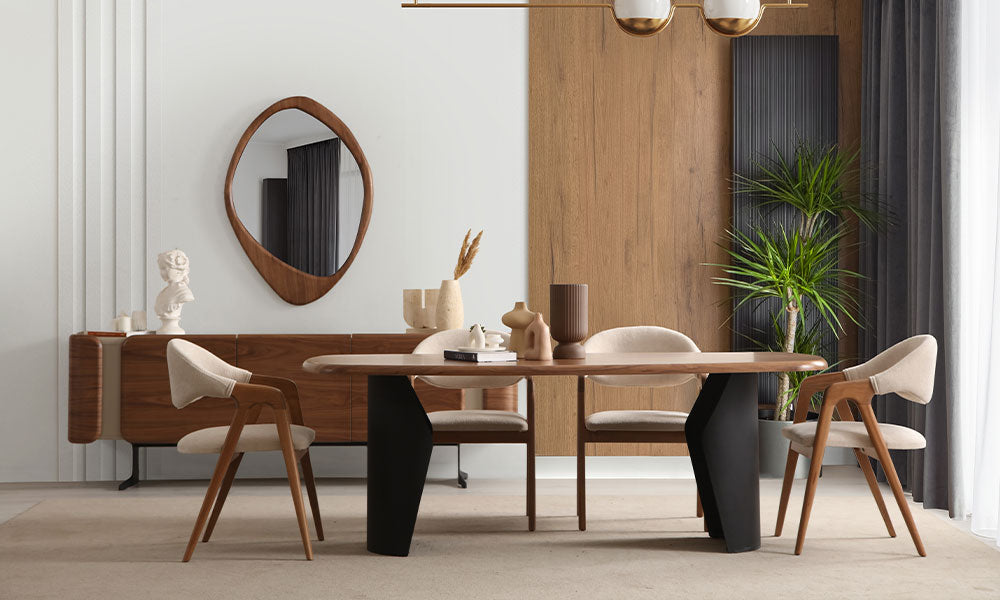 milano modern yemek odasi takimi