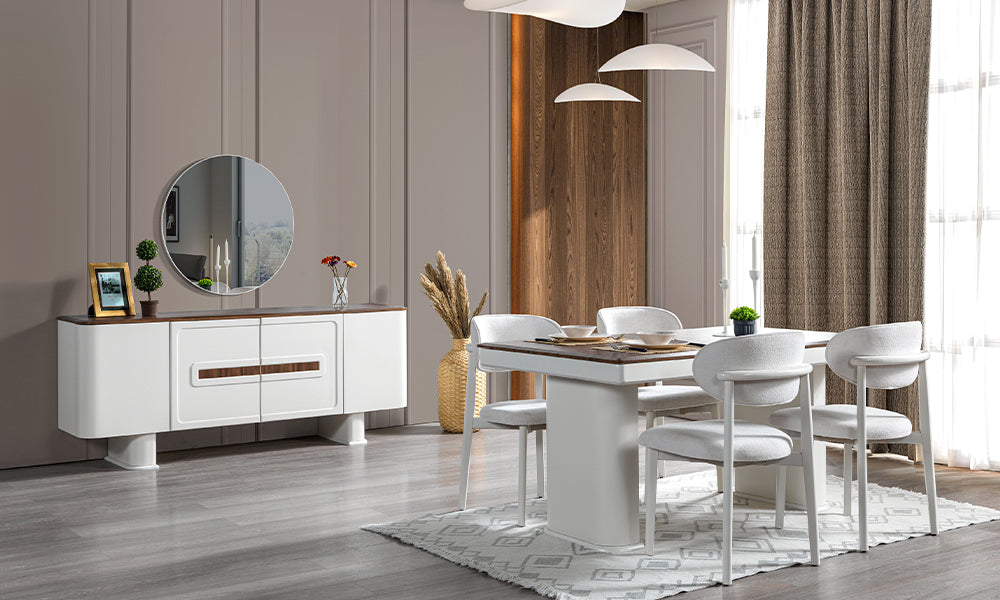 venedik modern yemek odasi takimi