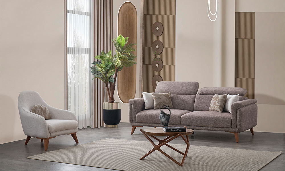 relax modern ahsap ayakli koltuk takimi
