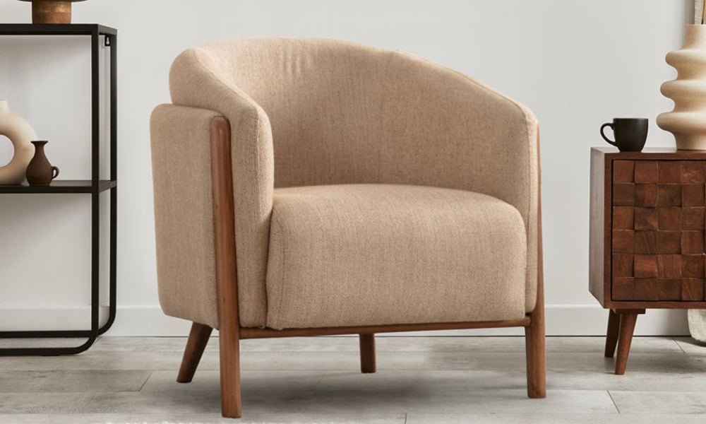 boston modern ahsap berjer