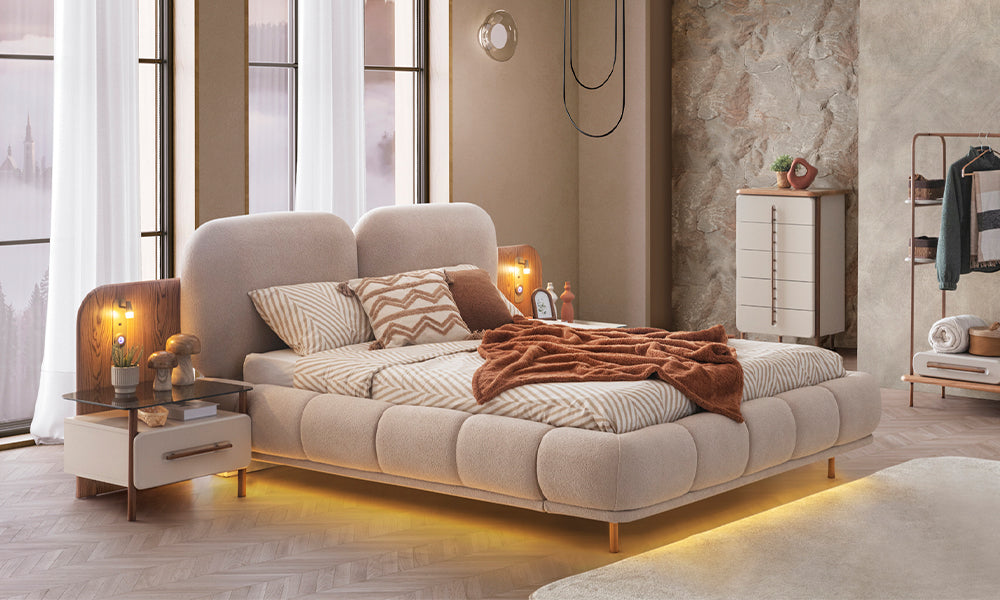 serenity modern yatak odasi takimi