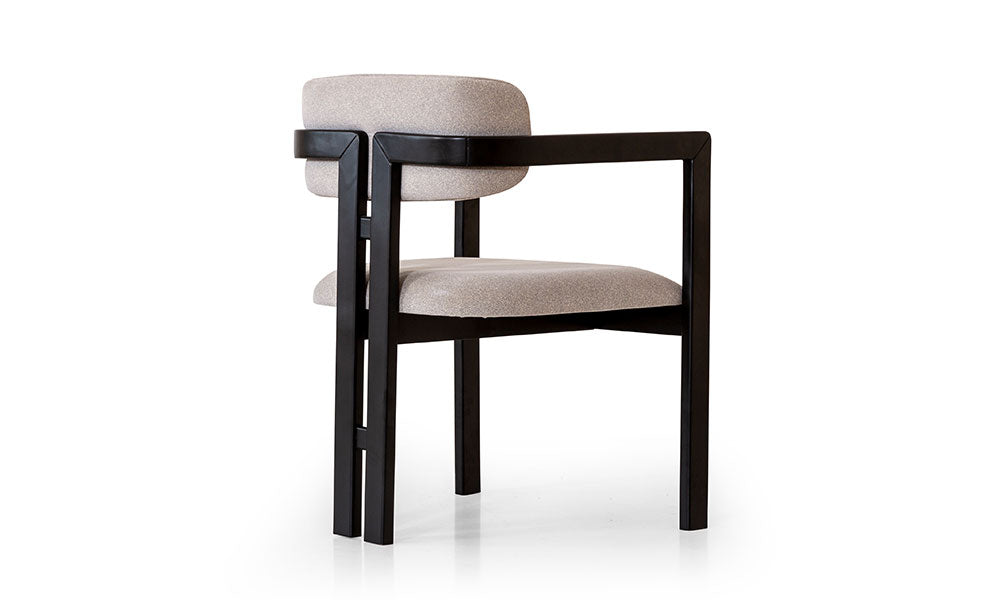 kristal modern ahsap kollu sandalye