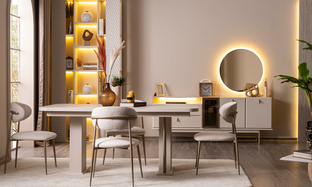 viral modern yemek odasi takimi