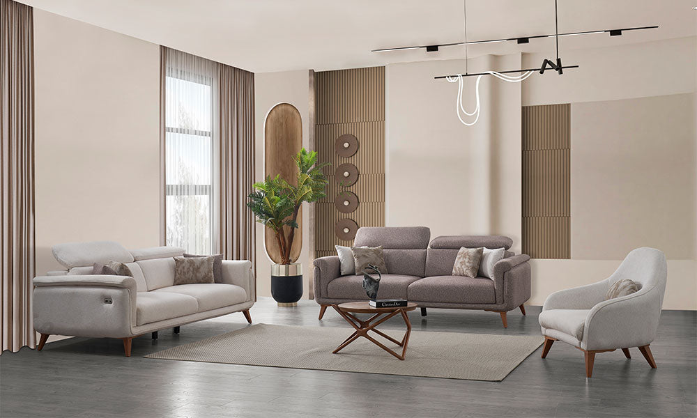 relax modern ahsap ayakli koltuk takimi