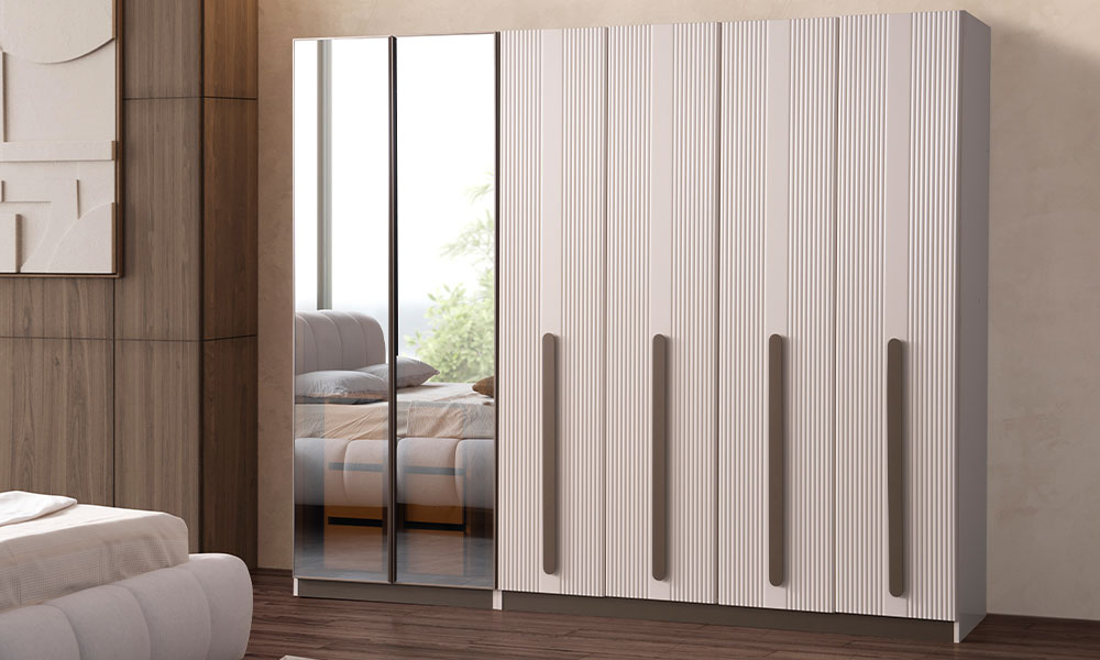 kayra modern 6 kapakli gardirop