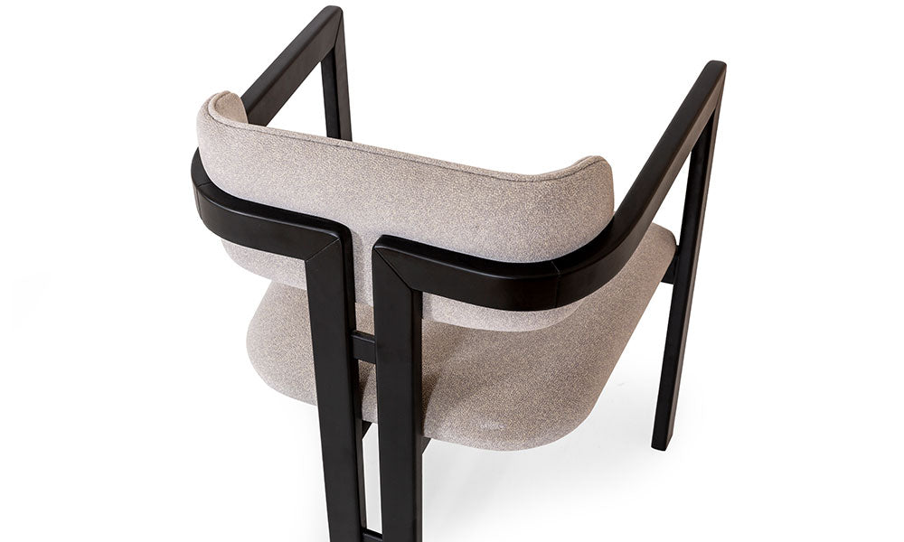 kristal modern ahsap kollu sandalye