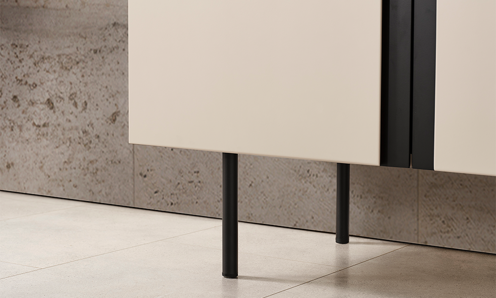 zara siyah modern metal ayakli konsol