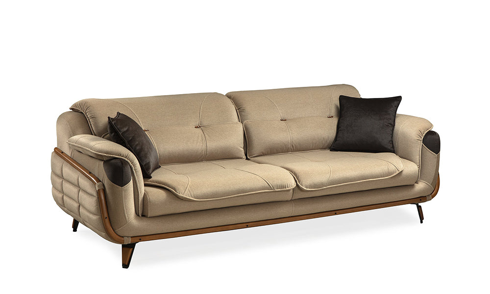 bahar modern sirt mekanizmali uclu koltuk