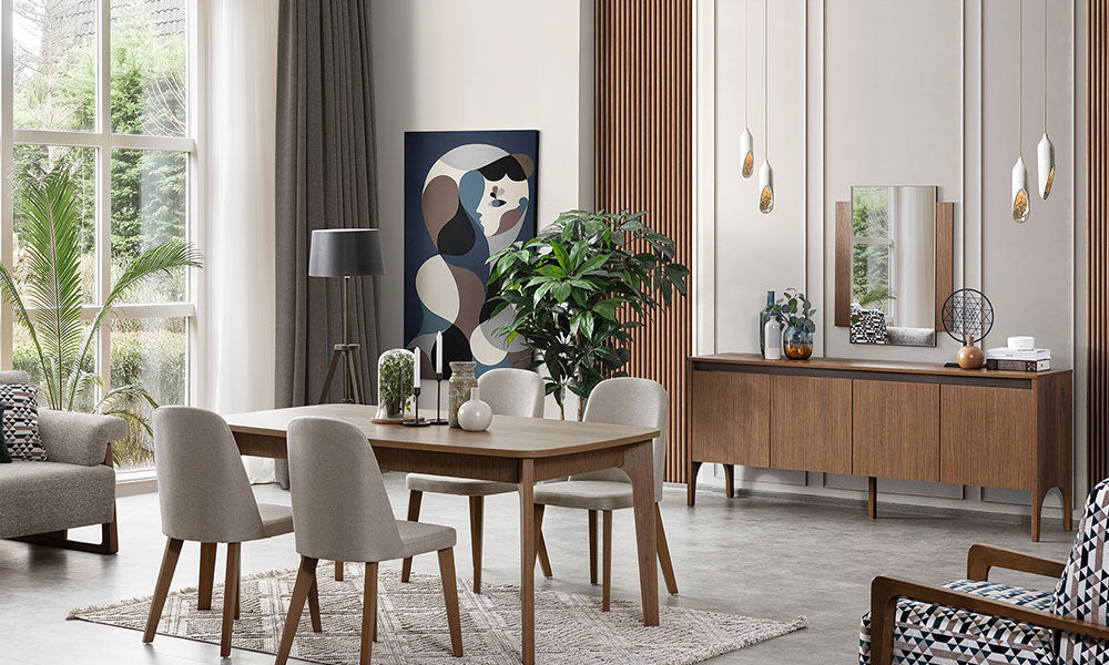 wood yemek odasi takimi