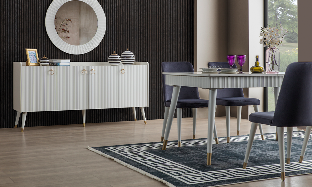 zen aytasi modern acilabilir yemek odasi takimi