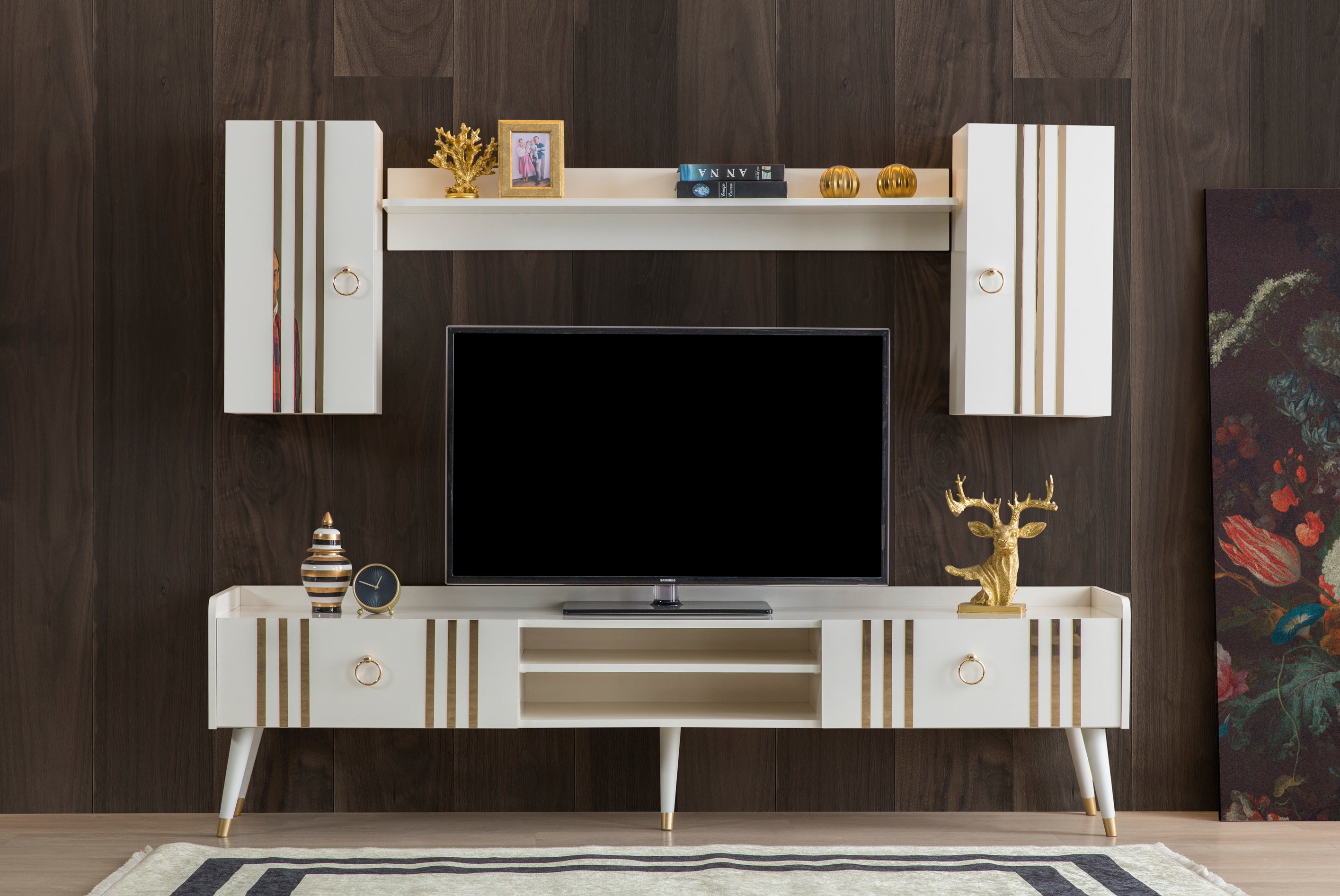 lotus aytasi modern ust bloklu tv unitesi