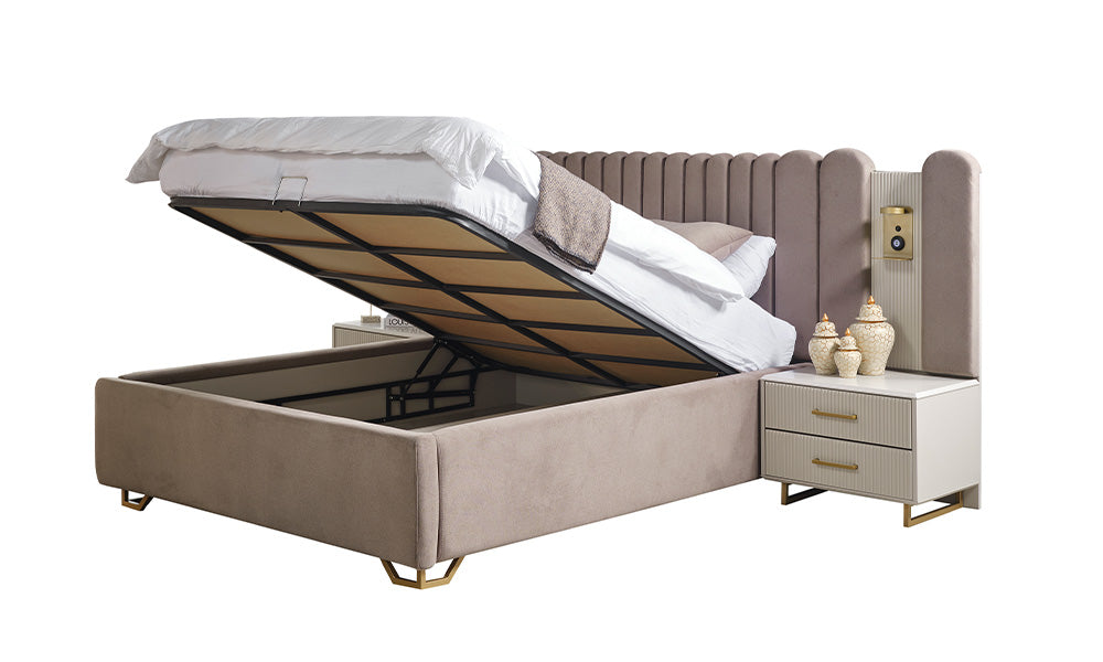 gold line modern yatak odasi takimi