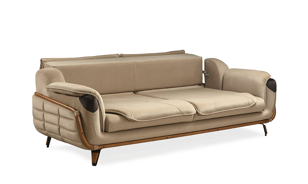 bahar modern sirt mekanizmali uclu koltuk