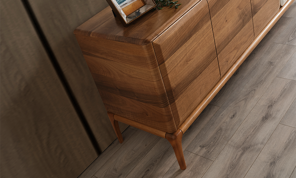 retro modern ahsap ayakli konsol