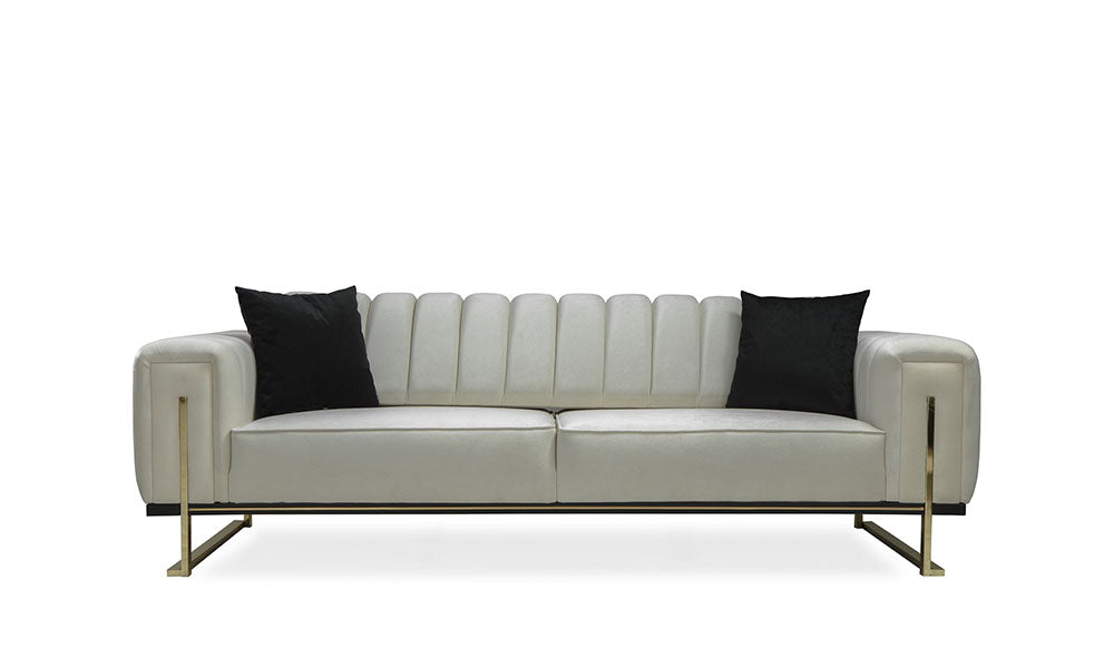 salda chester sirt mekanizmali metal ayakli koltuk takimi