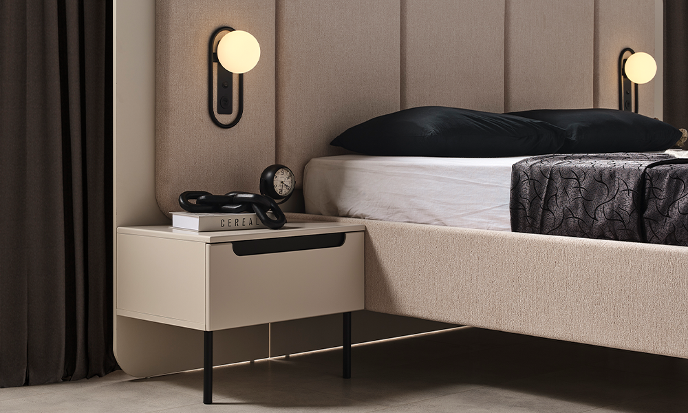 zara siyah modern komodin