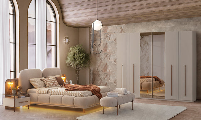 serenity modern yatak odasi takimi