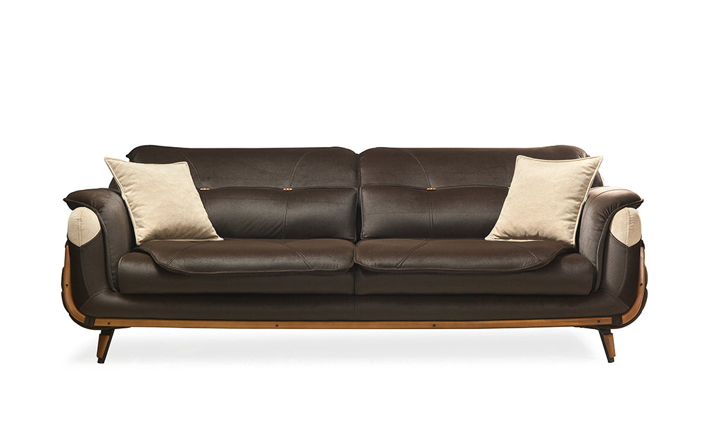 bahar modern sirt mekanizmali uclu koltuk