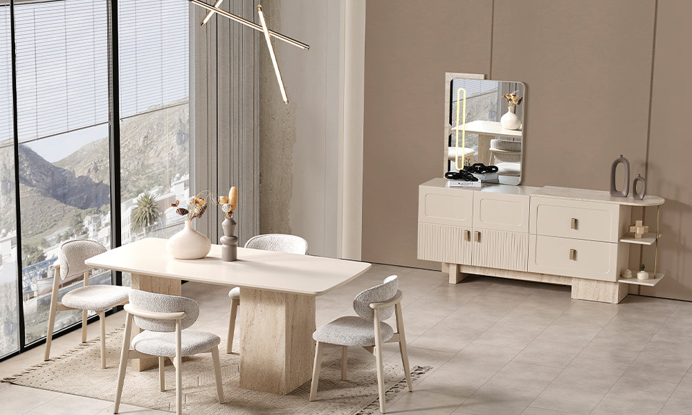 lina modern yemek odasi takimi