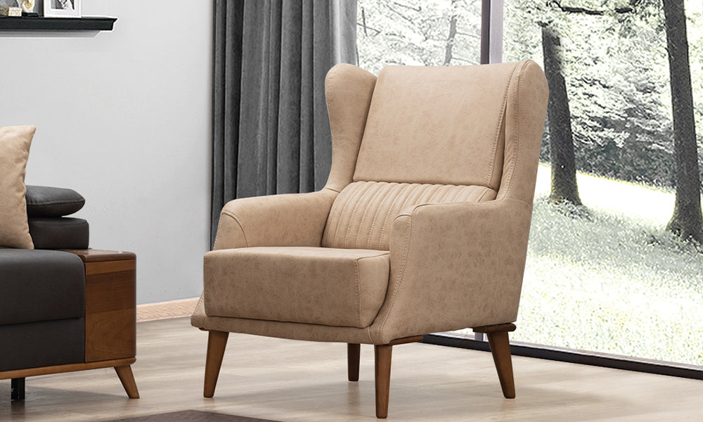 eva modern ahsap ayakli berjer