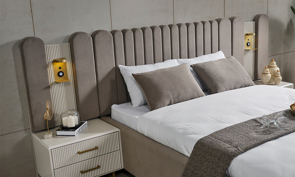 gold line modern yatak odasi takimi