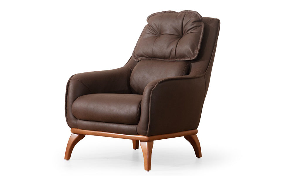 mila modern ahsap ayakli berjer