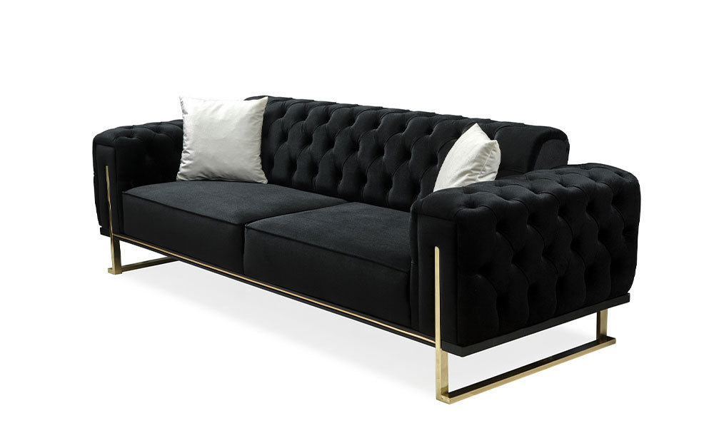 salda chester sirt mekanizmali metal ayakli koltuk takimi