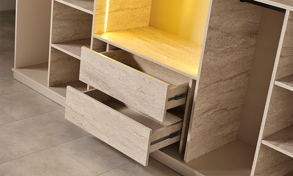 zara gold modern 6 kapakli gardirop