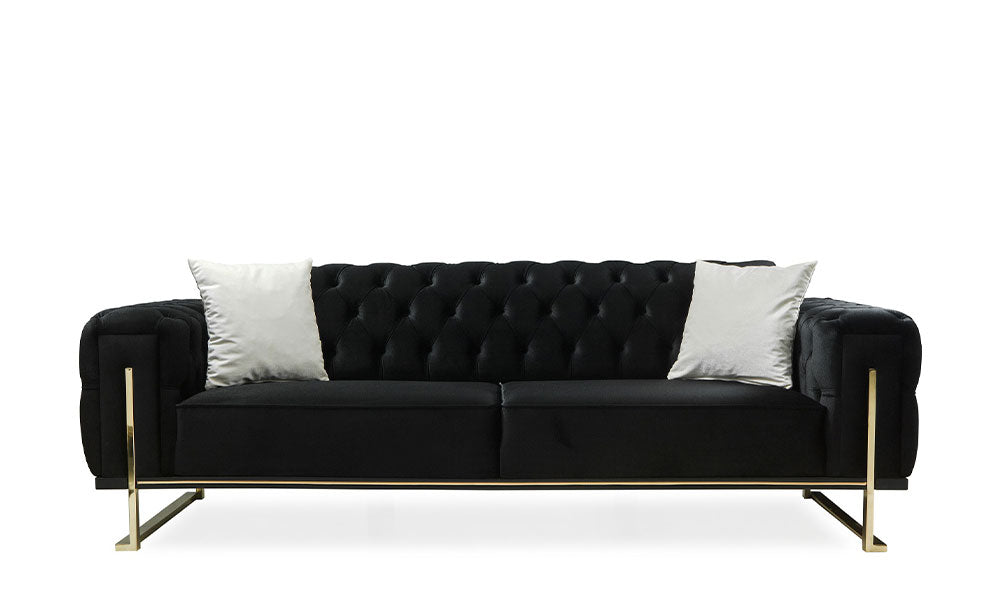 salda chester sirt mekanizmali metal ayakli koltuk takimi