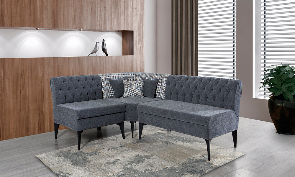 katar gri modern ahsap ayakli kose koltuk194x155